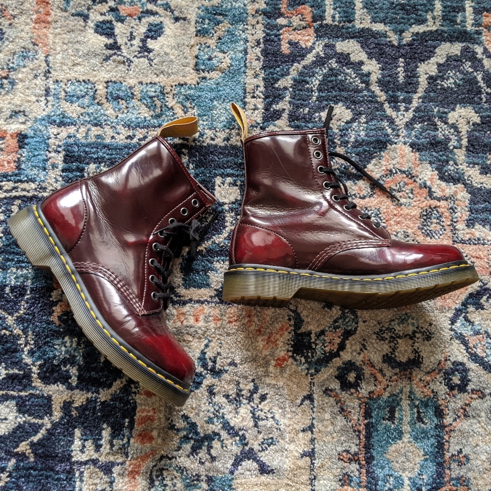 Maroon Doc Martens